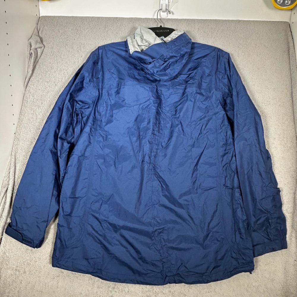 LL Bean Trail Model Rain Jacket‎ Mens Large Tall Blue Waterproof Hooded 268317 - Picture 3 of 12